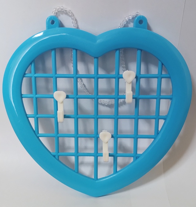 昭和ファンシーなハート形壁掛け収納ネット